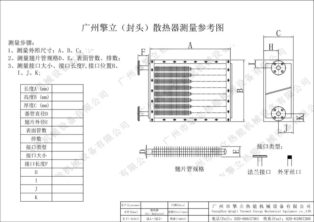 擎立干货 | 各类型换热器更换测量图，非常实用！